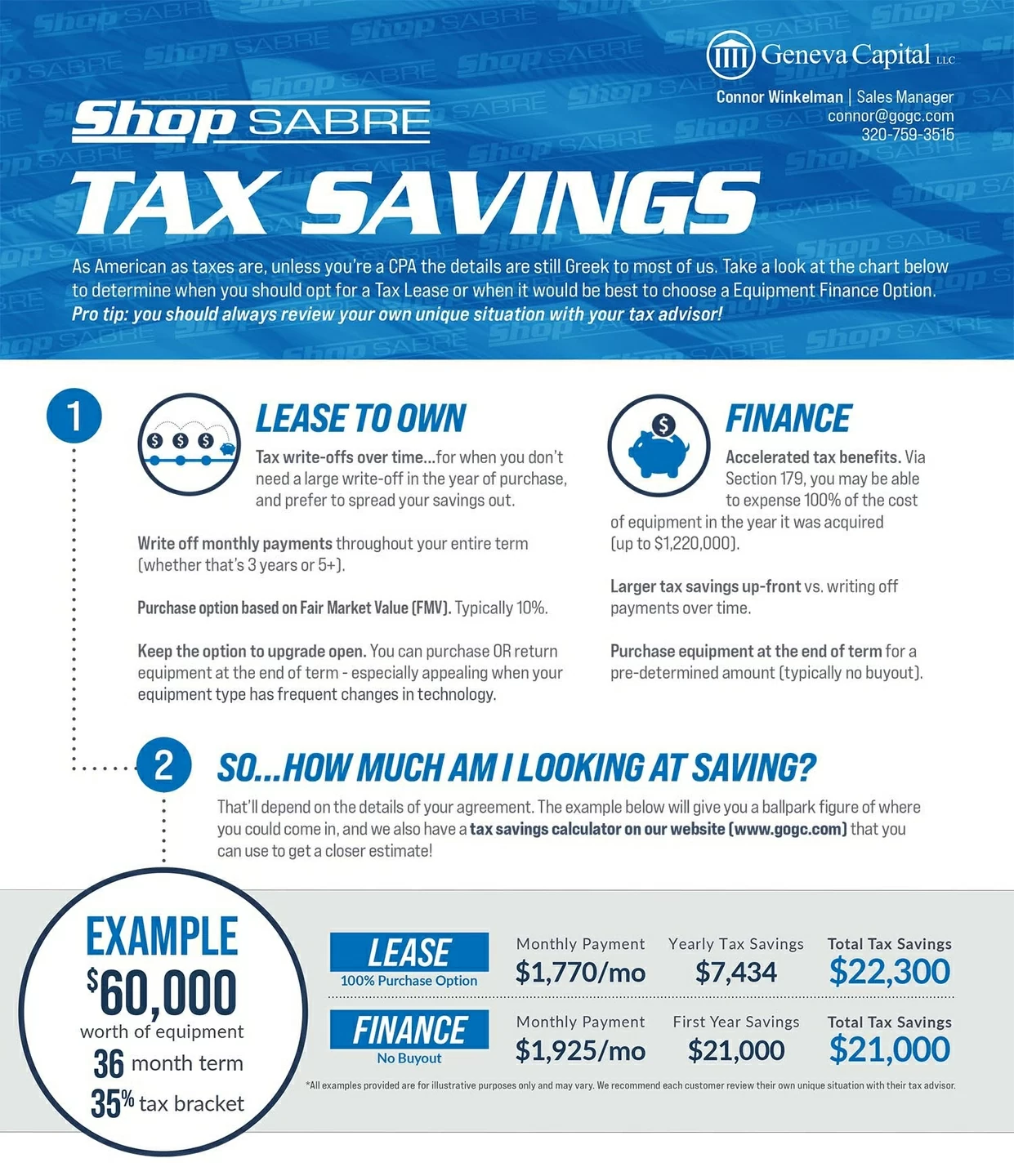 tax savings flyer shopsabre