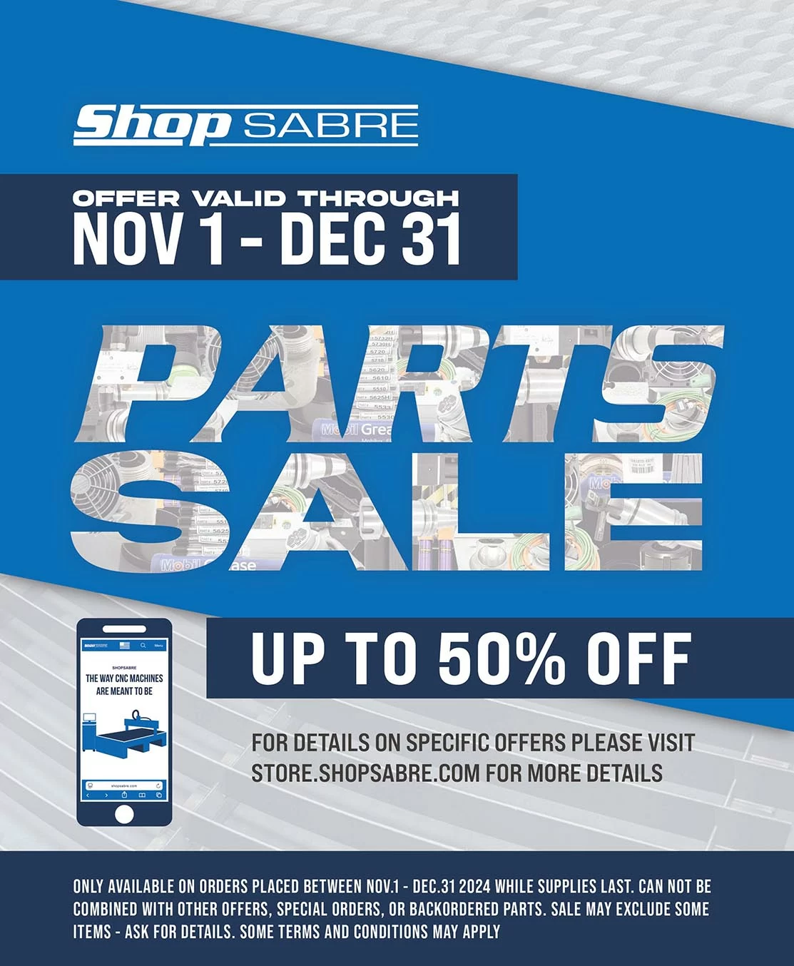 2024 ShopSabre Parts Sale